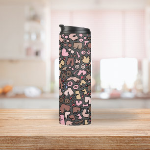 Name neutral breast pattern thermal tumbler