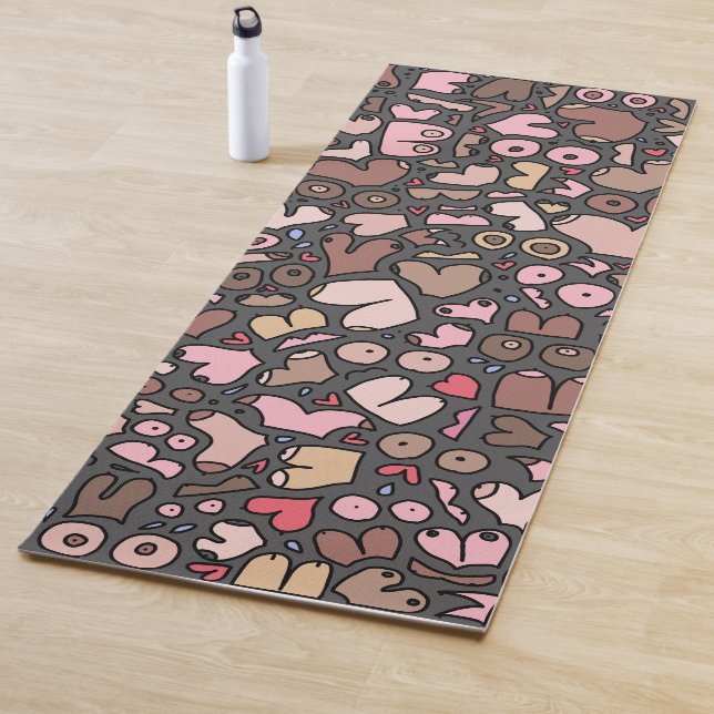 Name neutral breast pattern yoga mat (In Situ)