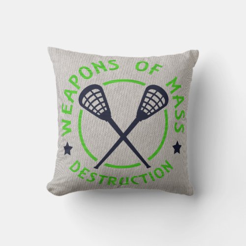 Name  Number Customized Lacrosse Jersey Pillow