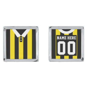 Name & Number Football Jersey Cuff Links