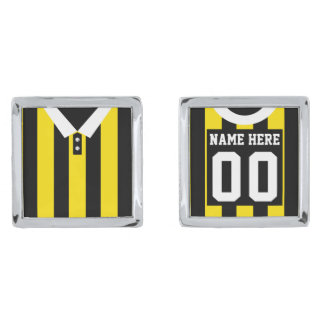 Name & Number Football Jersey Cuff Links