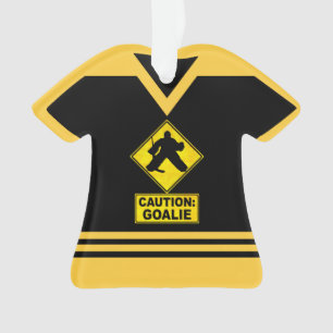Name & Number Jersey Hockey Goalie Ornament