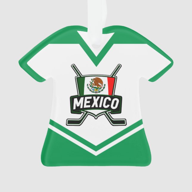 Name & Number Jersey Mexico Logo Ornament (Front)