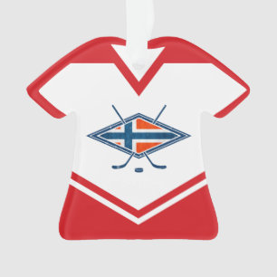 Name & Number Jersey Norway Logo Ornament