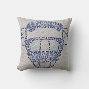 Name & Number Jersey Style Baseball Catcher Pillow