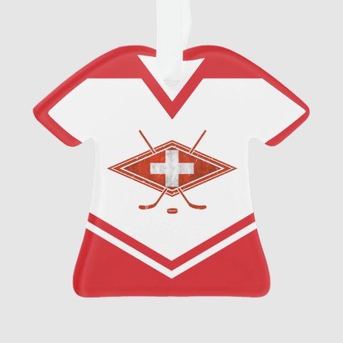 Name  Number Jersey Switzerland Logo Ornament