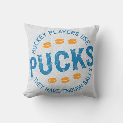 Name  Number Pillow Hockey Players Use Pucks Throw Pillow