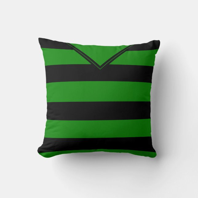 Name & Number Soccer Jersey Template  Throw Pillow (Front)