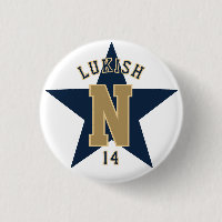 Name Number Star Navy Blue and Gold Veteran