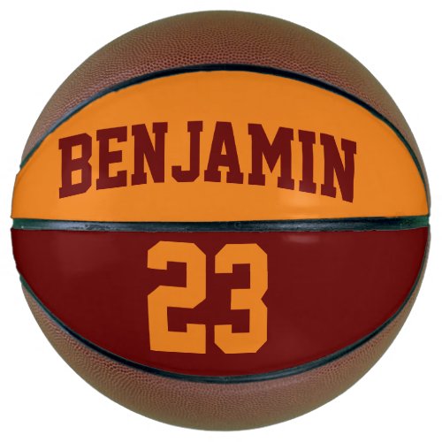 Name Number Team Color Personalized Basketball