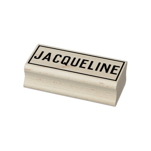 Name of Jacqueline Rubber Stamp