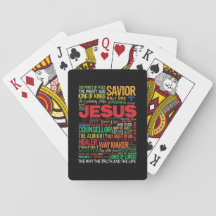 Name of jesus king savior counsellor playing cards