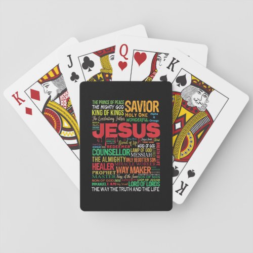 Name of jesus king savior counsellor poker cards