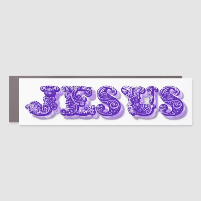 Name of Jesus Name above all names  Car Magnet (Front)