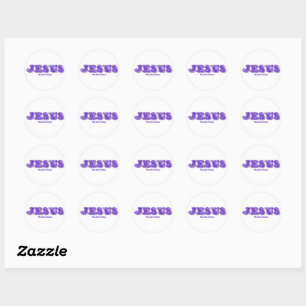 Name of Jesus Name above all names Classic Round Sticker
