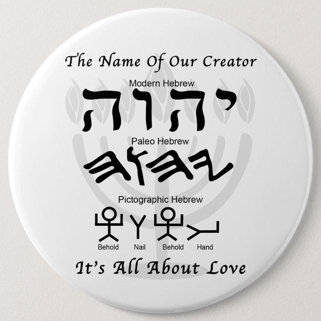 Name of Our Creator Button (Front)