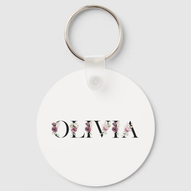 Name Olivia Keychain (Front)
