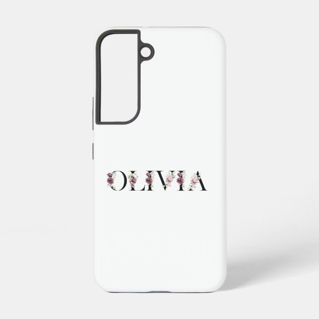 Name Olivia Samsung Galaxy Case (Back)