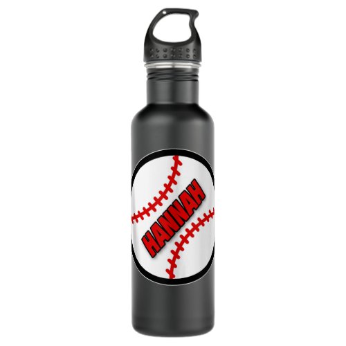 Name On Baseball BASEBALL HANNAH Tank Top Stainless Steel Water Bottle