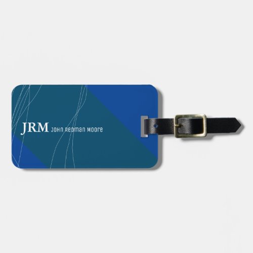 name on blue airplane travel luggage tag
