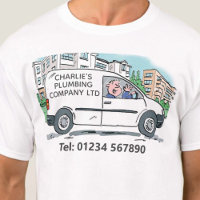 Name on Company Van Small Business Owner T-Shirt