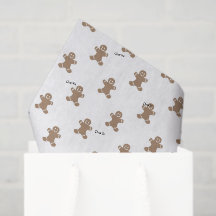 Name on Gingerbread Man Iced Cookie Pattern