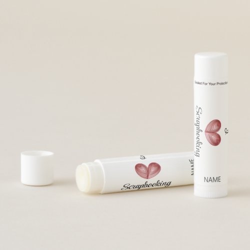 Name on I heart Scrapbooking Flavored Lip Balm
