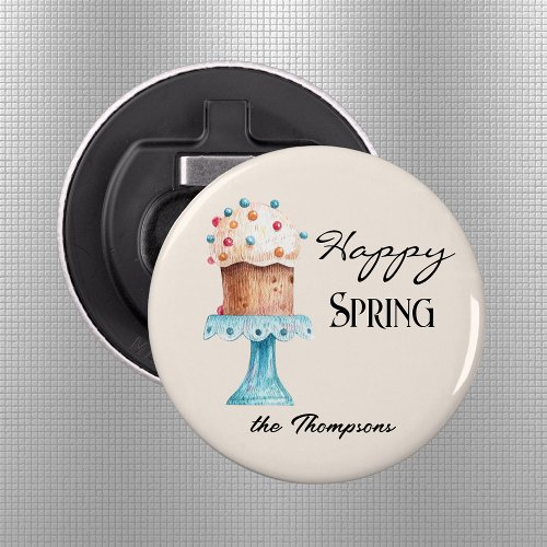 Name on Illustrated Spring_Easter 225_in Magnet Bottle Opener