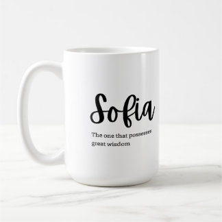 Name on Mug: Sofia Coffee Mug