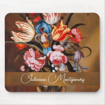 Name on Vintage Floral Art