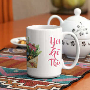 Name on Watercolor You Got This 15oz Large Coffee Mug