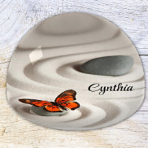 Name on Zen Garden Monarch Butterfly Paperweight
