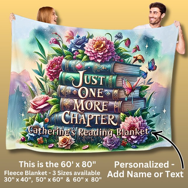 Name One More Chapter Reading Blanket Books Flower (Creator Uploaded)