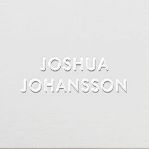 Name Only Minimalist Modern Custom Embosser
