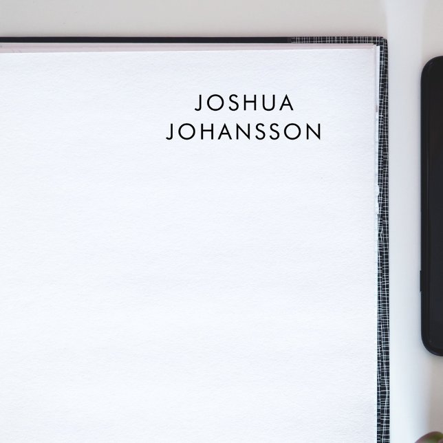 Name Only Minimalist Modern Custom Rubber Stamp (Creator Uploaded)