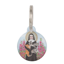 Name Only St. Gertrude Patron of Cats Pet ID Tag