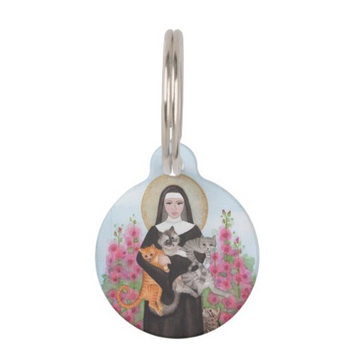 Name Only St Gertrude Patron of Cats Pet ID Tag