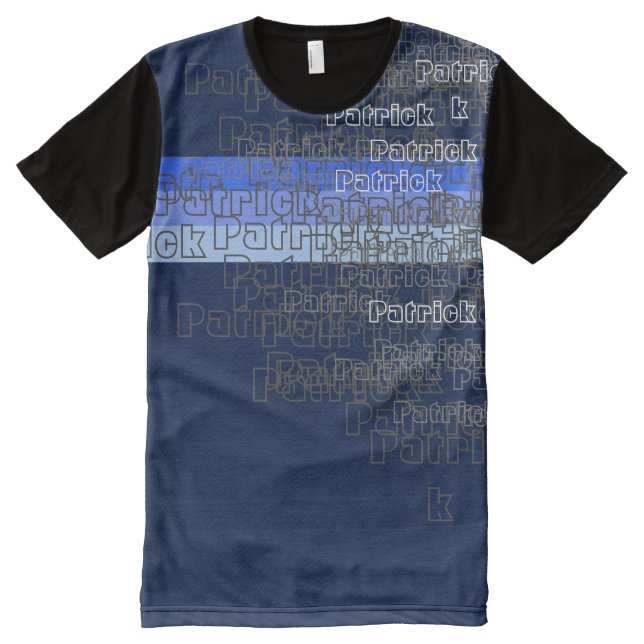 name or brand pattern All-Over-Print T-Shirt (Front)