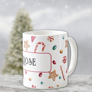 Name or Monogram, Candy & Cookies 11oz Coffee Mug