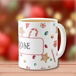 Name or Monogram, Candy & Cookies 11oz Coffee Mug