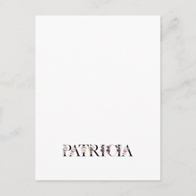  Name Patricia Postcard (Front)