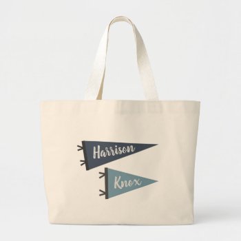Name Pennant Tote by SquirrelCo at Zazzle
