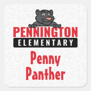 Name & Penny Square Sticker