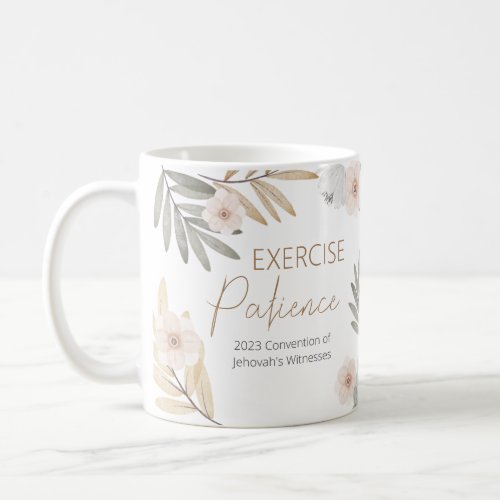 Name Personalized 2023 JW Exercise Patience  Coffee Mug