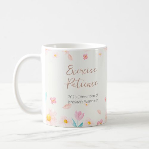 Name Personalized 2023 JW Exercise Patience  Coffee Mug