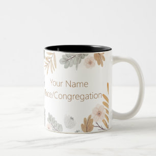 Name Personalized 2023 JW Exercise Patience Two-Tone Coffee Mug