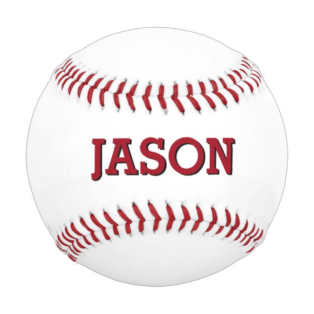 Name Personalized Custom Baseball (Front)