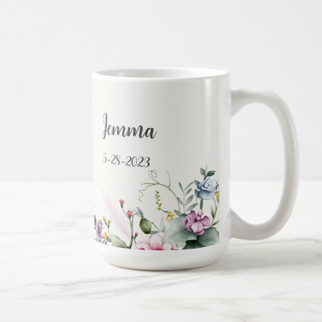 Name Personalized JW personalized Baptism 2023 Coffee Mug (Right)