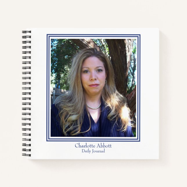Name Personalized Photo Template Journal/ Notebook (Front)