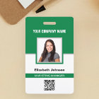 Name Photo Logo QR Code Corporate Employee ID Card